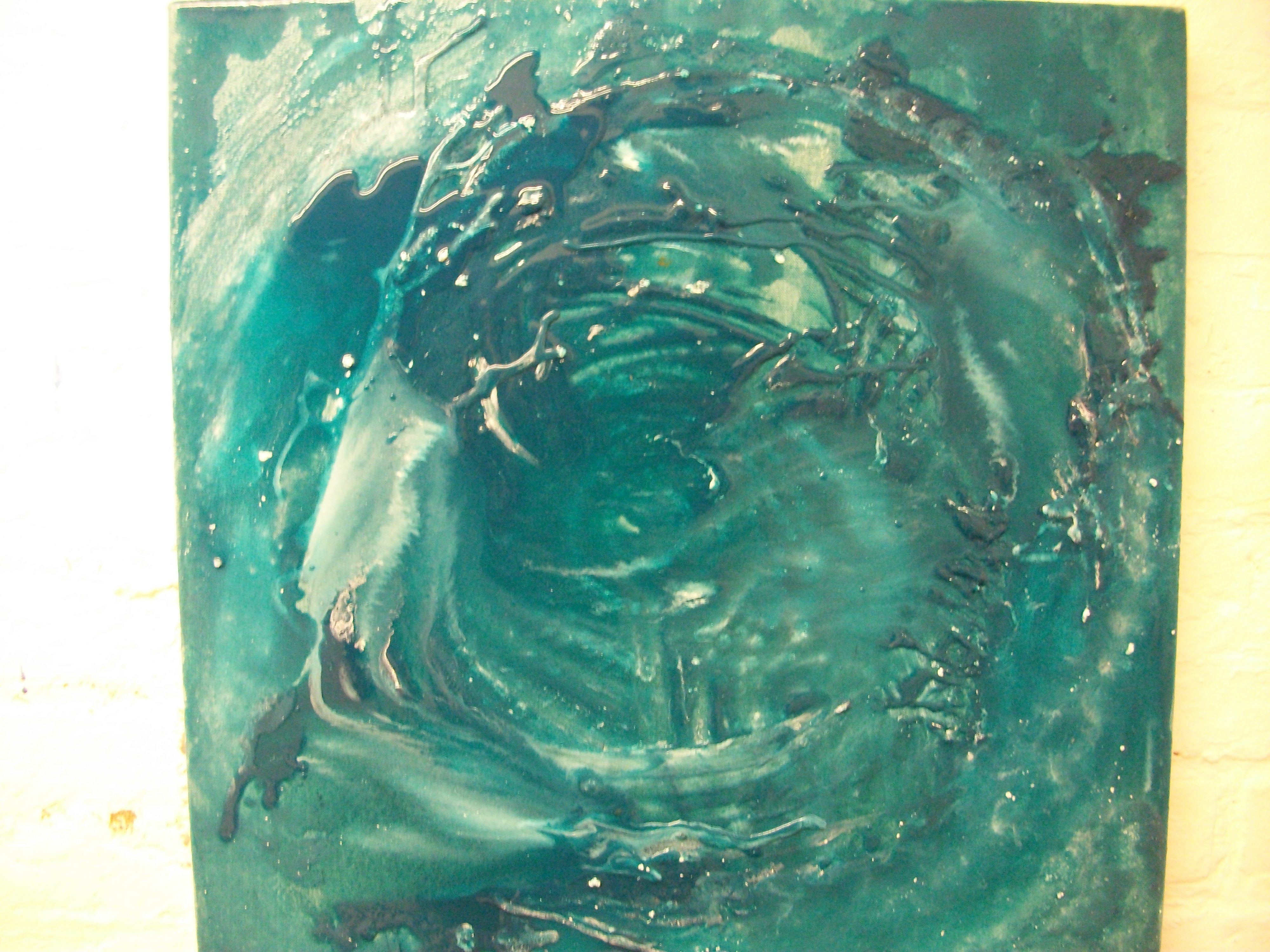 miexed the pigents and painted this i love it 