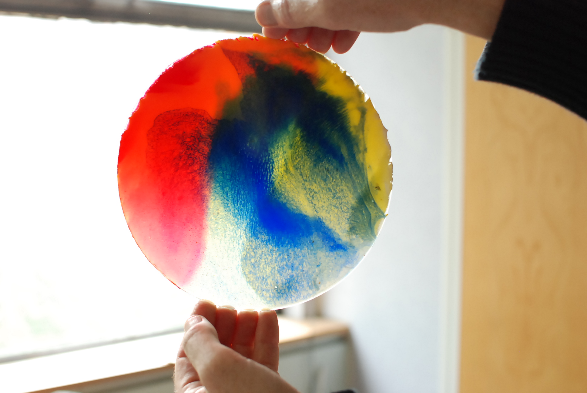 captured and frozen pigments 