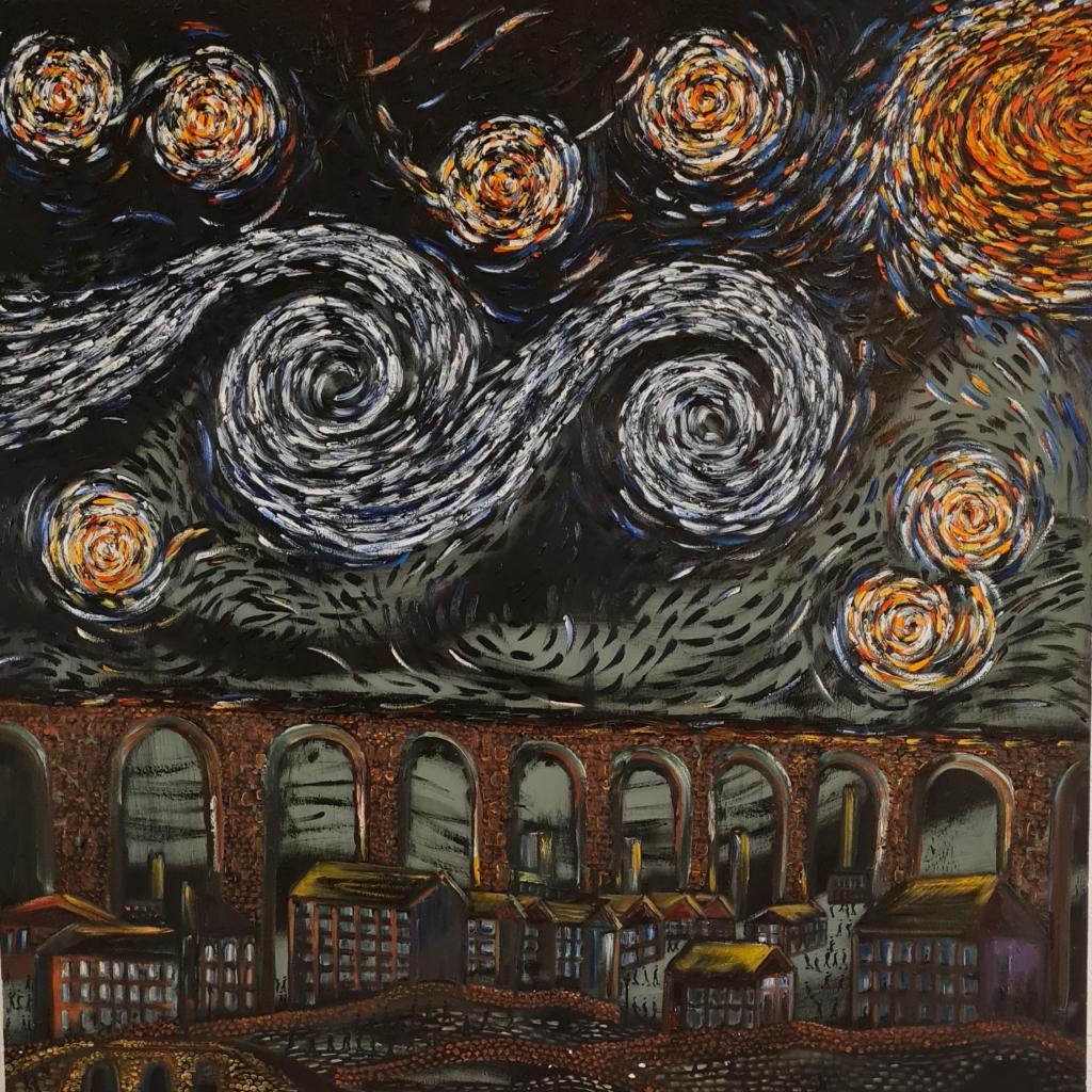 Van Gogh Lowry Stockport oil painting